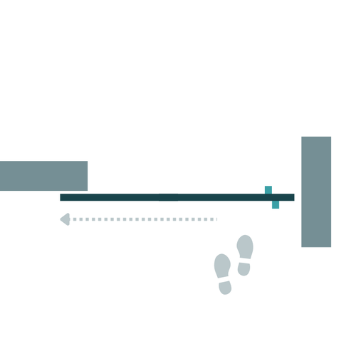 Schuifdeur links met overlap v2